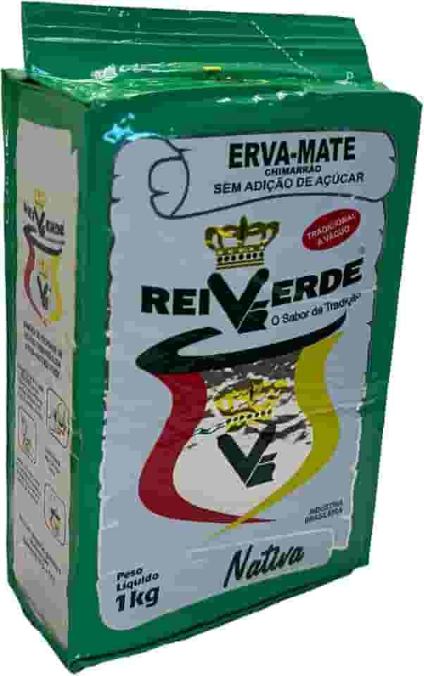 Erva Mate Rei Verde Tradicional Vácuo 1 Kg Chimarrão Gaúcho