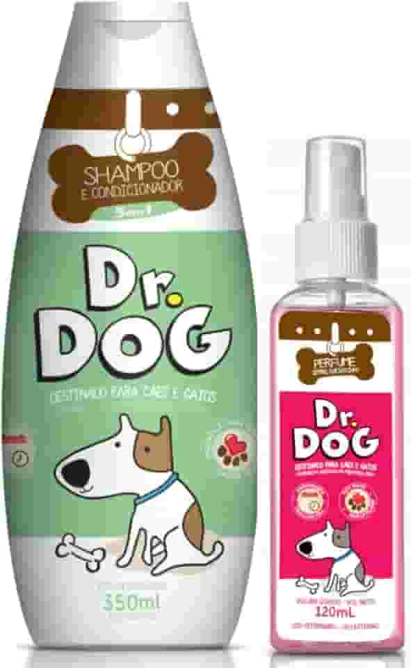 Kit Banho Pet: Shampoo Condicionador Hipoalergenico 5x1 para Pet Cães Gatos, Antialérgico, Não irrita os olhos, xampu para Lhasa, Shih tzu, Pug, SRD