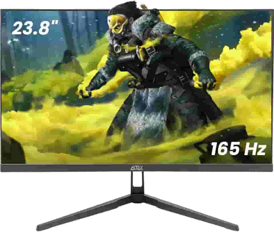 Monitor Gamer 23.8" 165Hz 1ms Full HD (1920x1080p), Entradas HDMI, DisplayPort e Compatibilidade com Suporte Padrão VESA 100x100mm, Preto