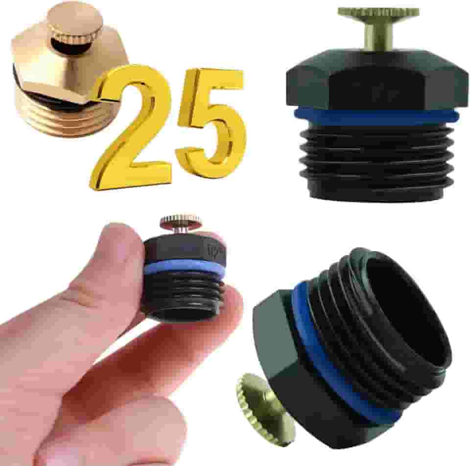 Kit 25 Aspersor Ajustável Cobre Para Irrigação de Jardim Quintal Agricultura