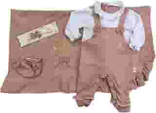 Saída Maternidade Menina Rose Luxo Enxoval Nude
