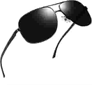 Oculos de Sol Masculino Polarizado Proteção UV400 Armação em Metal Estilo Clássico