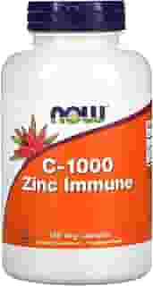 NOW Foods Zinco Imune e Vitamina C 180Veg Caps Importado