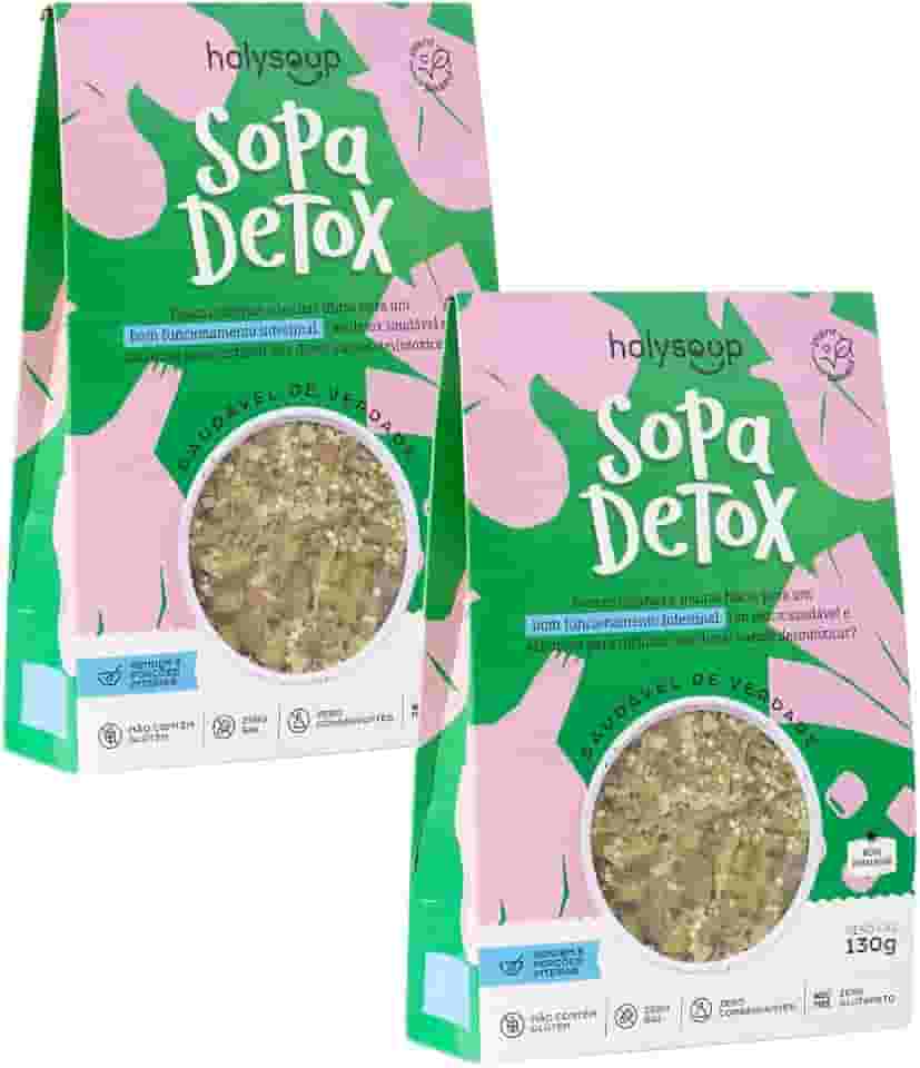 Kit 2 Und Sopa Saudável Sopa Detox HolySoup - Sem Glúten, Sem sal, Sem conservantes, Sem Glutamato