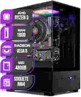PC Gamer Mancer, Ryzen 3 3200G, Radeon vega 8, 16GB DDR4, SSD 480GB, Fonte 400W 80 Plus