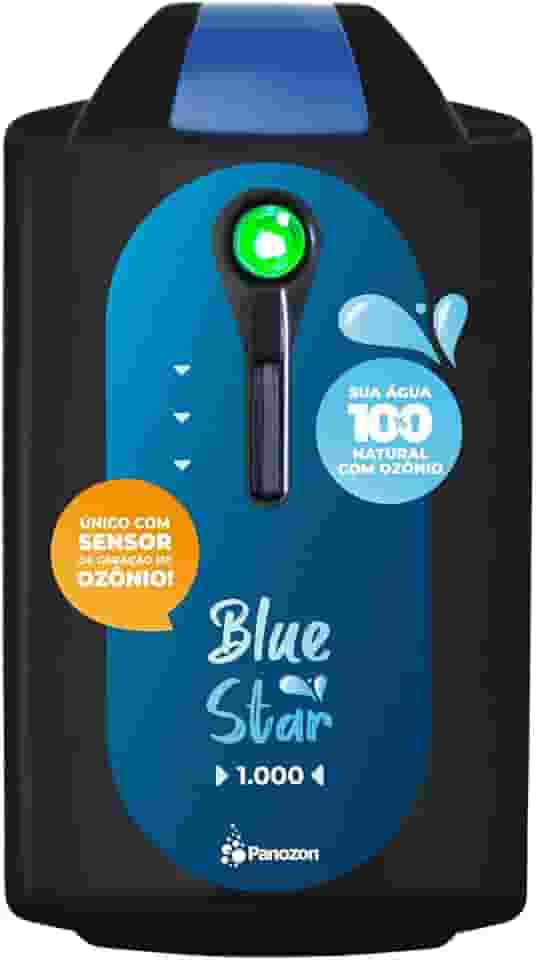 Panozon Blue Star 1000 – Tratamento Natural com Ozônio para Piscinas de Até 25.000 Litros (com sensor de geração de ozônio)
