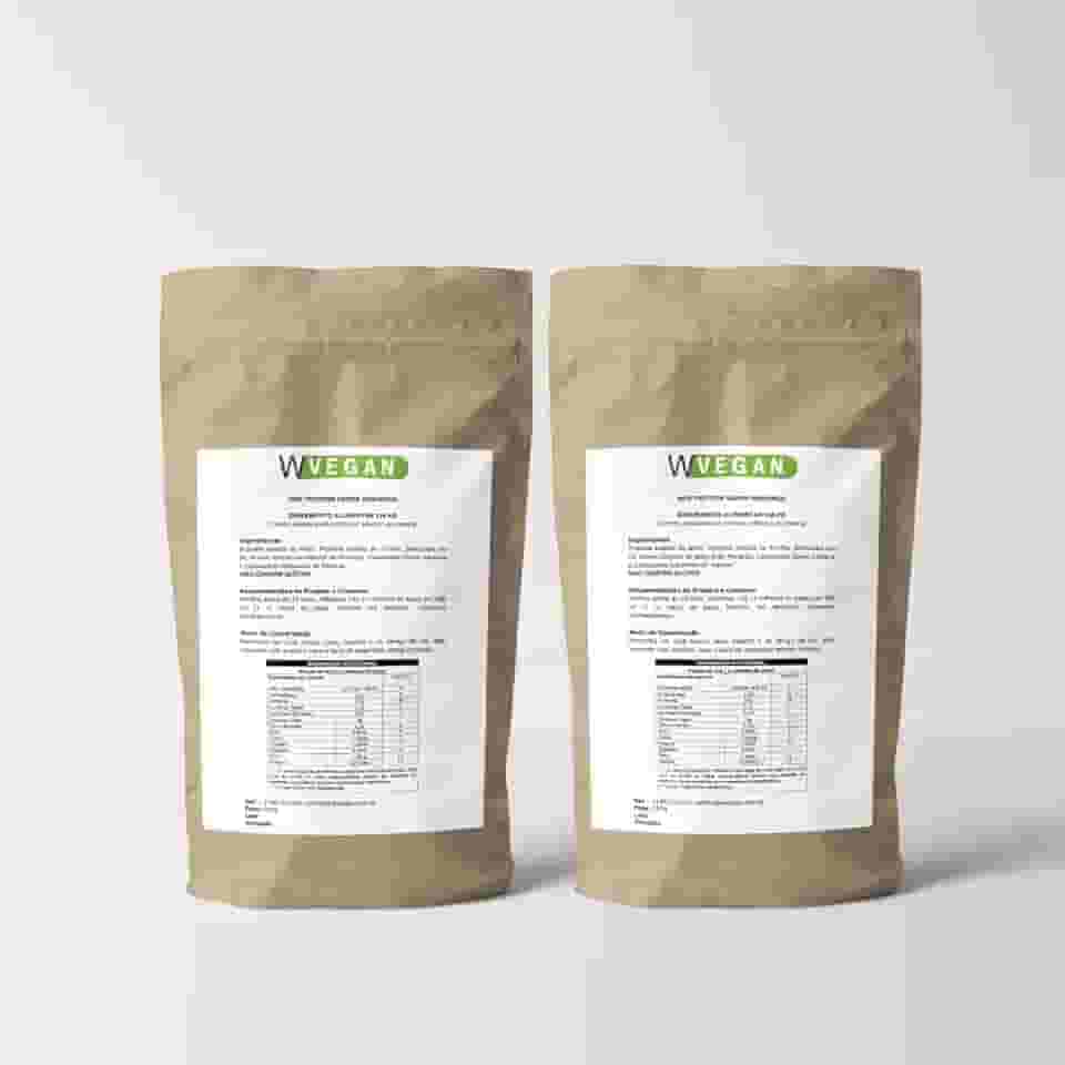WVEGAN Max Protein Sabor Morango, Suplemento Proteico Vegano de Arroz e Ervilha, 1kg, Rico em Aminoácidos, Sem Glúten, Sem Soja