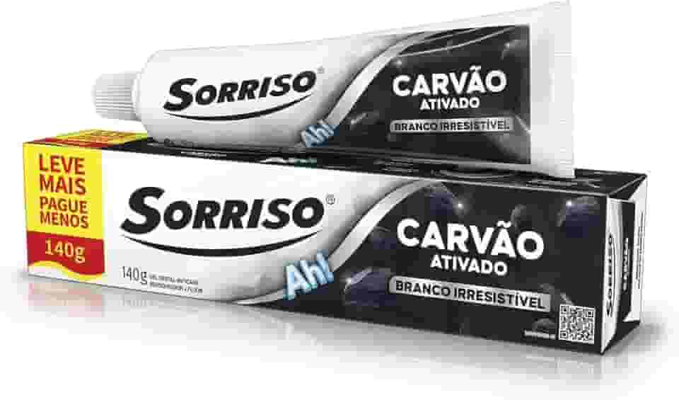 Sorriso Creme Dental Clareador Carvão Ativado 140g