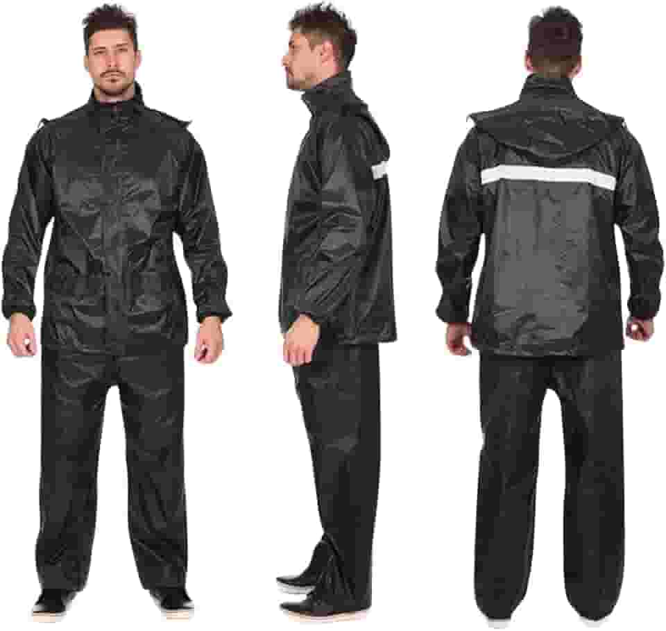 Capa Chuva Pvc Motoqueiro Motoboy C/Capuz Motociclista Bike