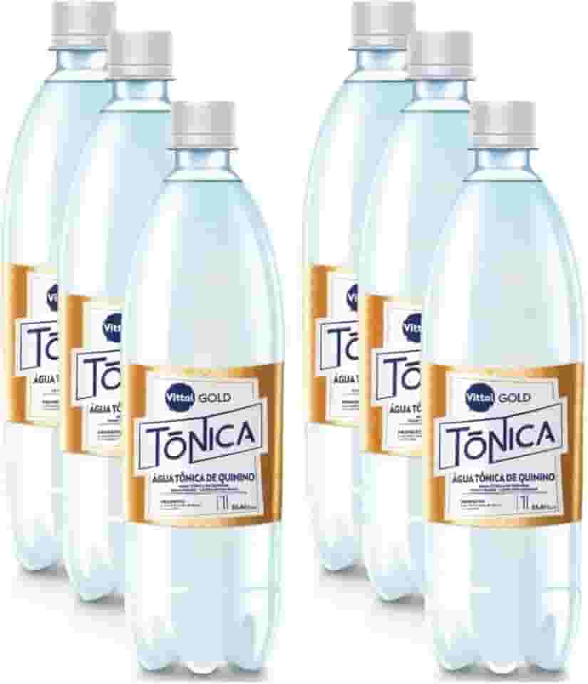 Água Tônica De Quinino Gold Vittal Garrafa 1 Litro 6 Unidades