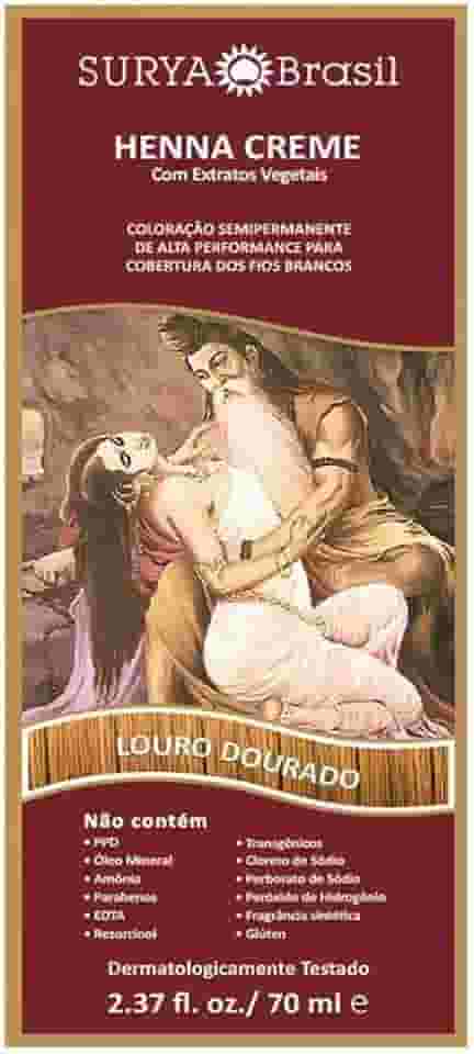 SURYA BRASIL Tintura Creme Henna Surya Louro Dourado 70Ml