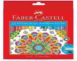 Lapis de cor, Faber-Castell, Ecolápis 72 cores,Multicor
