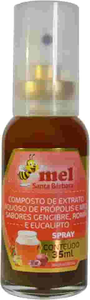 Spray Com Mel, Própolis, Gengibre, Romã, Eucalipto - 35Ml