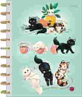 Tilibra - Caderno Connect Tilidisco Inteligente Capa Dura Universitário 10 Matérias Purrfect Cats 160 Folhas - Sortido