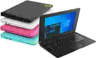 Computador com Windows 10 - Laptop Mini portátil de 10,1 polegadas, 32 GB, ultrafino e leve - Netbook Intel Quad Core PC HDMI WiFi USB Netflix YouTube (preto)