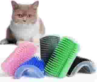 Escova Massageadora Cocadeira Tira Pelo Catnip Gato EL-P257