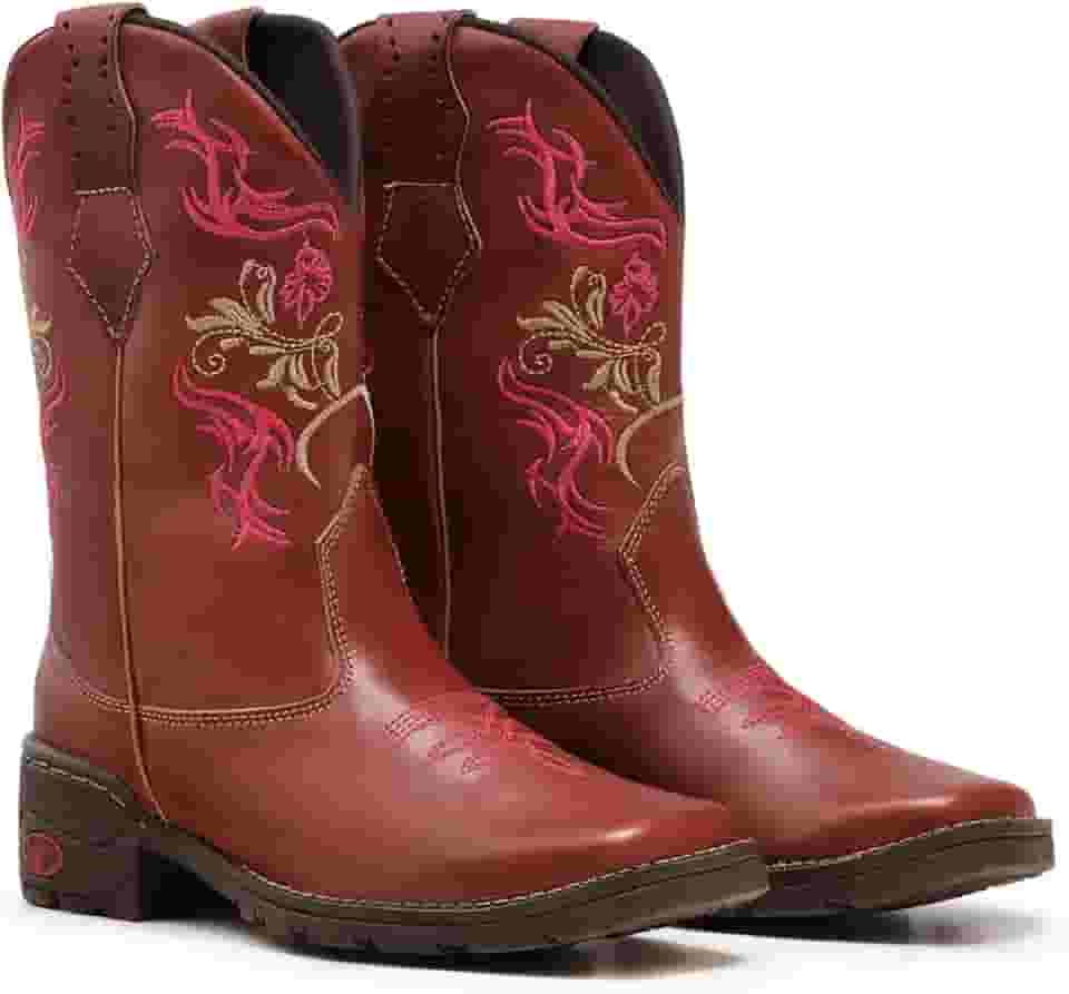 Bota Botina Texana Feminina Cano Longo Country