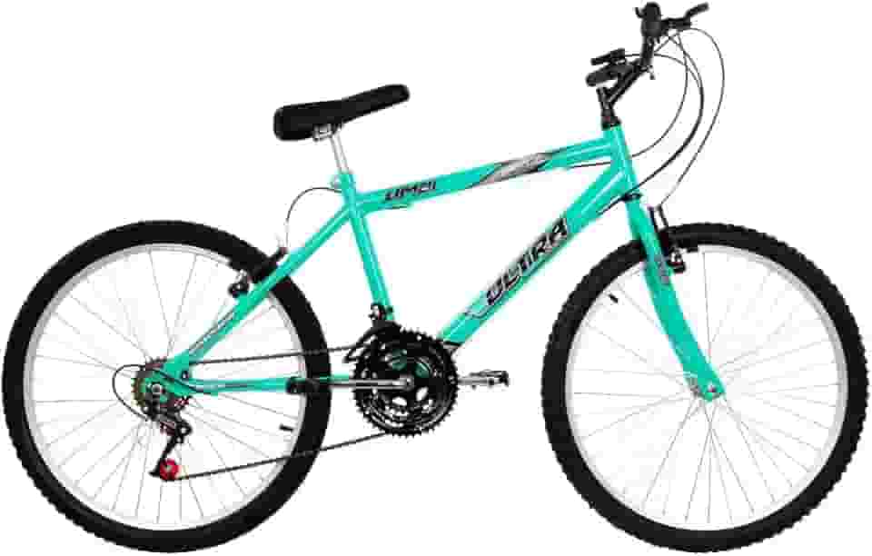 Bicicleta de Passeio Ultra Bikes Esporte Aro 24 Reforçada Freio V-Brake – 18 Marchas Verde Anis, BM24-01VDA