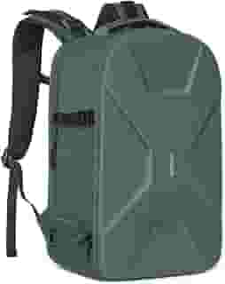 MOSISO Mochila para câmera, bolsa para câmera fotográfica de 38 a 40 cm, capa rígida à prova d'água com suporte de tripé e compartimento para laptop