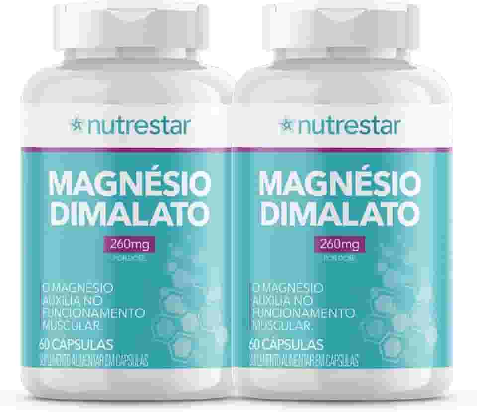Kit 2x Magnésio Dimalato 260mg, 120 Cápsulas Nutrestar