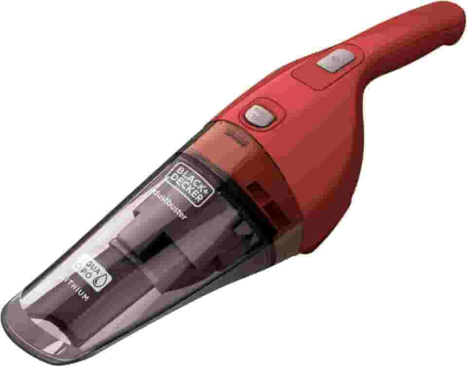 BLACK+DECKER Aspirador de Pó e Água Portátil à Bateria 3,6V APB3600 Vermelho Bivolt