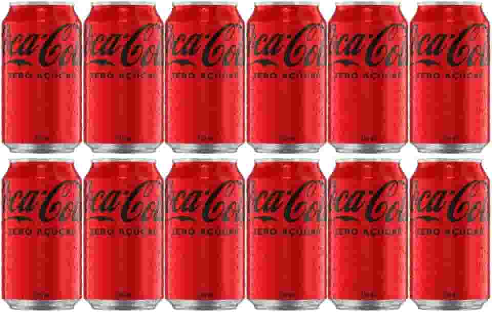 Pack de Coca-Cola Sem Açúcar lata 350ml 12 unidades