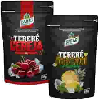 Barão de Cotegipe, Kit 2 Erva Mate Tereré Black Abacaxi Cereja Barão 500g cada