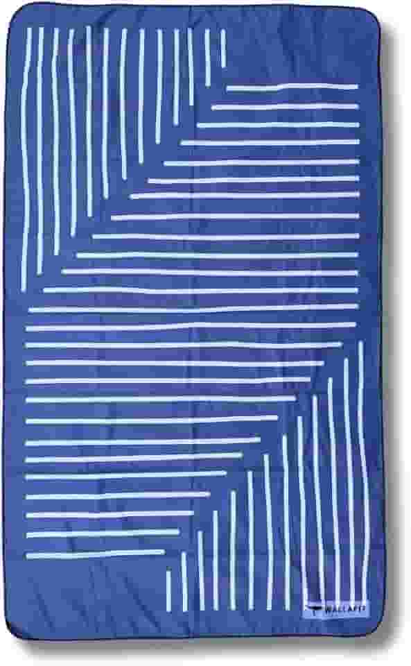 Toalha de Microfibra, Tamanho Gigante, 150x90cm, Ultra-absorvente, Seca Rápido, Sem Odor, Leve, Compacta, Praia, natação, viagens, trilhas (Oceano Escuro)