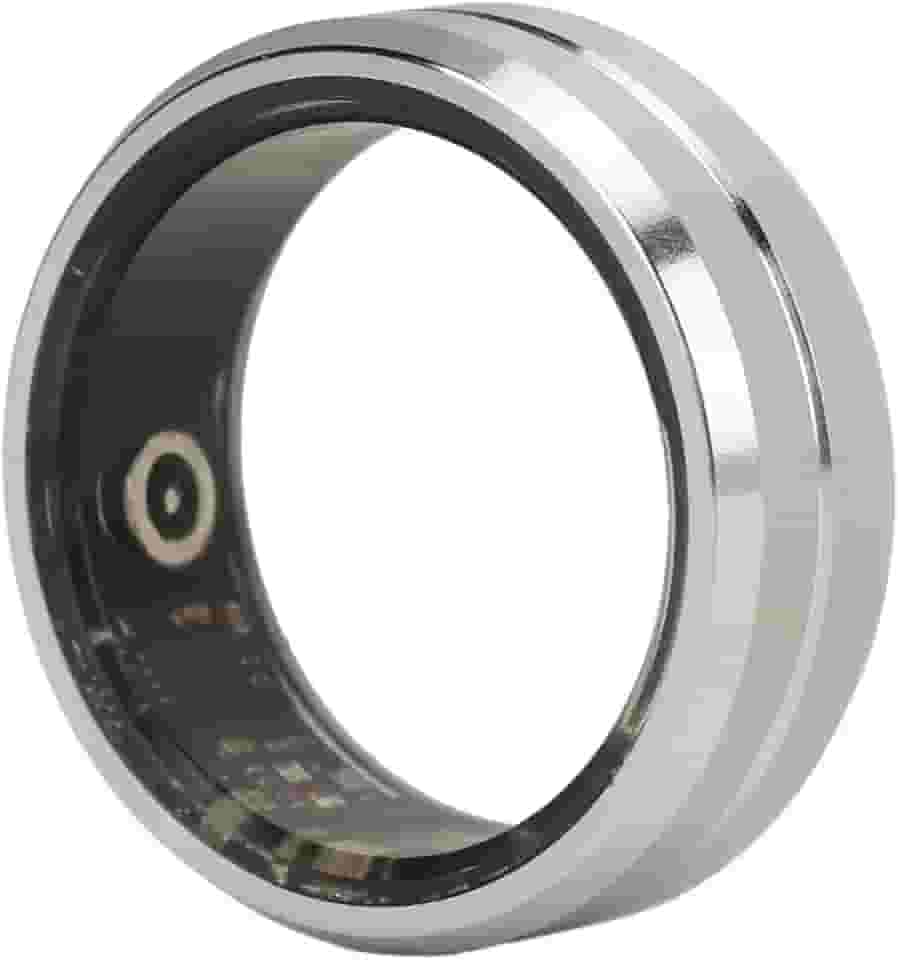 Smart Ring Health Tracker, 7 dias de vida útil da bateria e rastreador de sono, anéis de rastreador de fitness resistentes à água IP68, anéis de saúde para mulheres e homens, pedômetro (tamanho 9)