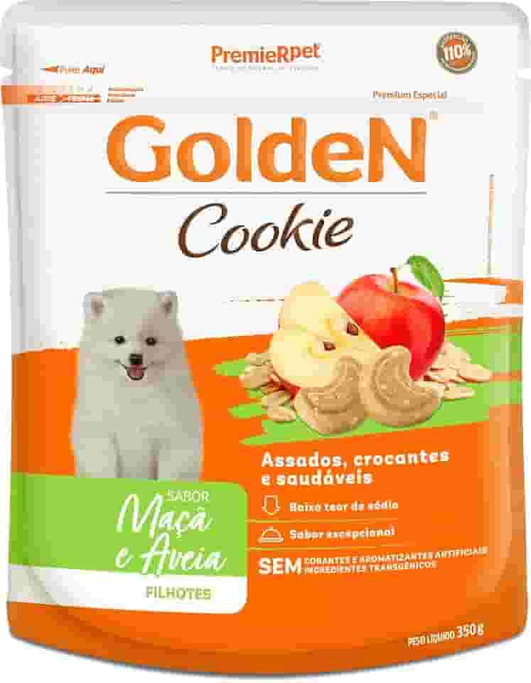 GOLDEN COOKIE CAO FILHOTE MAÇÃ E AVEIA 350G