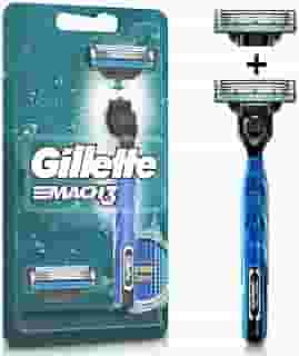Gillette Aparelho De Barbear Mach3 Acqua-Grip + 2 Cargas