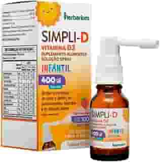 Vitamina D Infantil Simpli-D 400UI Sabor Morango Spray 10ml