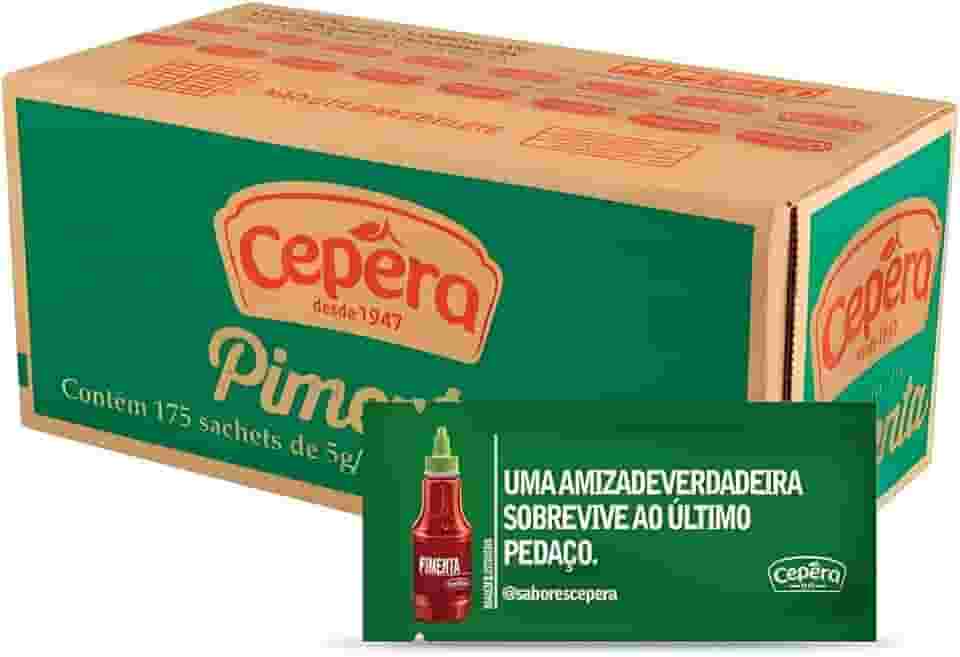 Molho de Pimenta Cepêra Sachê 5g Caixa C/ 175 Unidades