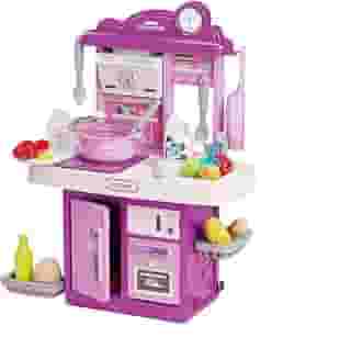 Cozinha Infantil De Brinquedo Completa Sai Água e Som Com Acessórios Faz de conta