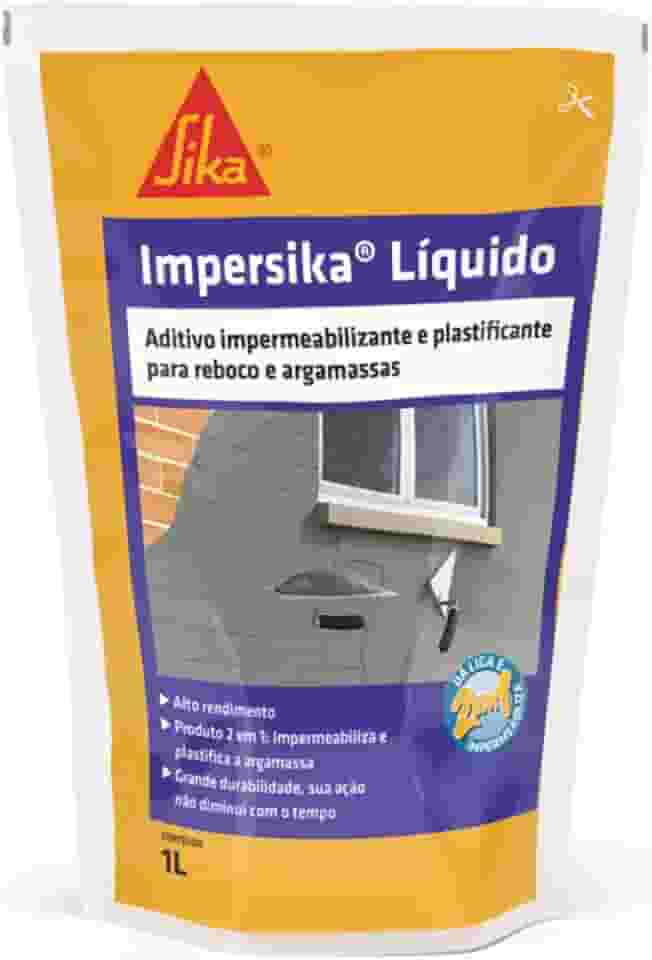 Sika - Impermeabilizante - ImperSika Líquido branco - Argamassa - Alta durabilidade - 1 L