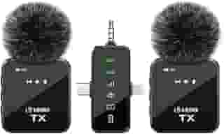 VEDO Microfone de lapela sem fio 3 em 1 para iPhone/Android/Câmera, Microfone Transmissão de 25m, Bateria com duração de 18 horas, Mini microfone para gravação de entrevistas e vlogs
