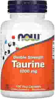 NOW Foods Taurina 1000mg Dupla Força 100Veg Cáps Importado