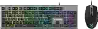 Kit Teclado + Mouse Gamer 6400 DPI Ranger RGB Rainbow Grafite Fortrek