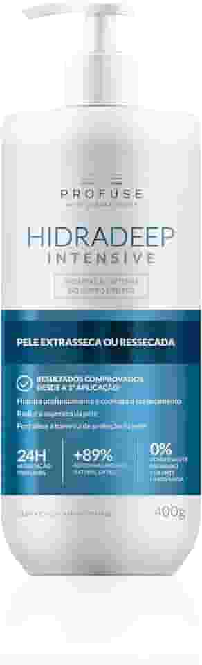 Profuse Hidratante para Corpo e Rosto Hidradeep Intensive Pele Extrasseca ou Ressecada com 400g