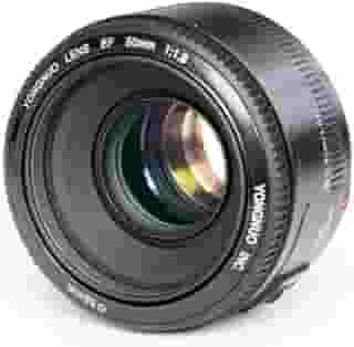 YONGNUO Lente YN50mm F1.8 de grande abertura, lente de foco automático compatível com câmera Canon EF Mount EOS