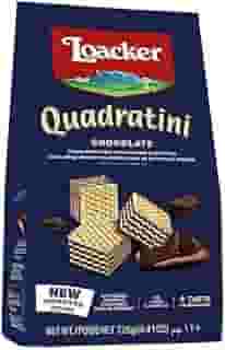 Loacker Biscoito Mini Wafer Com Creme De Chocolate Pacote 125G