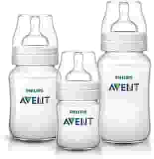 Kit Triplo Mamadeira Anti-Colic Philips Avent 125ml + 260ml + 330ml SCY119/18 Transparente