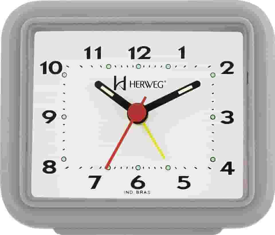 Despertador Quartz Cinza