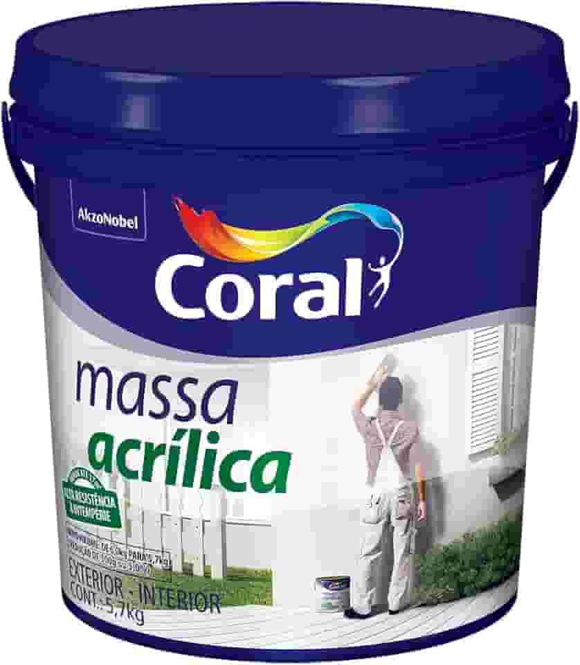 MASSA ACRÍLICA BRANCO 5,7KG - CORAL