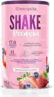 Sanavita Shake Protein - Substituto de Refeição - Sabor Morango com Blueberry - 450g