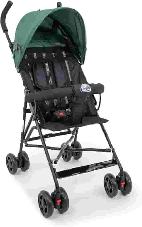 Carrinho de Bebê Guarda-Chuva Leve, Dobrável, Estrutura em Aço, Cinto de Segurança, Confortável, Fácil Transporte, Ideal para Passeios e Viagens Mega Compras Verde