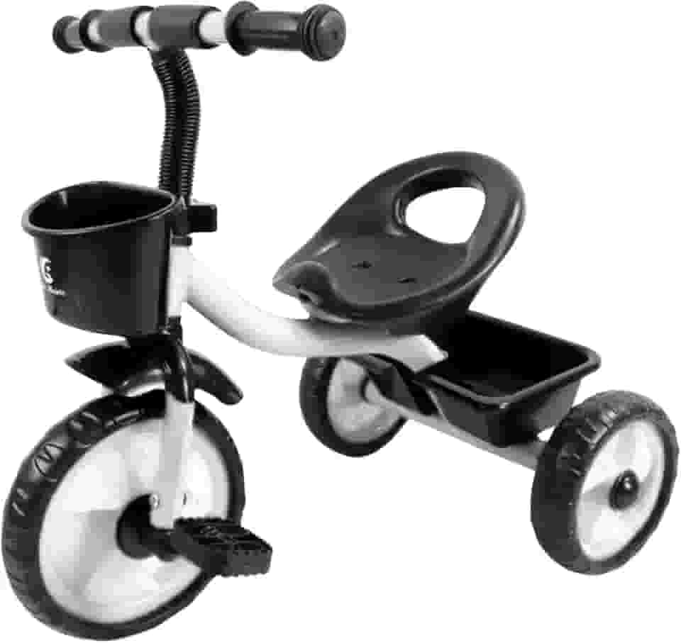 Triciclo Infantil Vermelho Atentu com Pedal 3 Rodas Resistente Brinquedo Infantil para Criança 3 Anos Triciclo Menino com Cesto Cestinha para Passeio e Pedal Infantil (Branco)