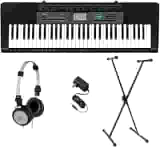 Casio Teclado Premium CTK-2550 PPK 61 Teclas com Suporte, Fones de Ouvido e Fonte de Alimentação