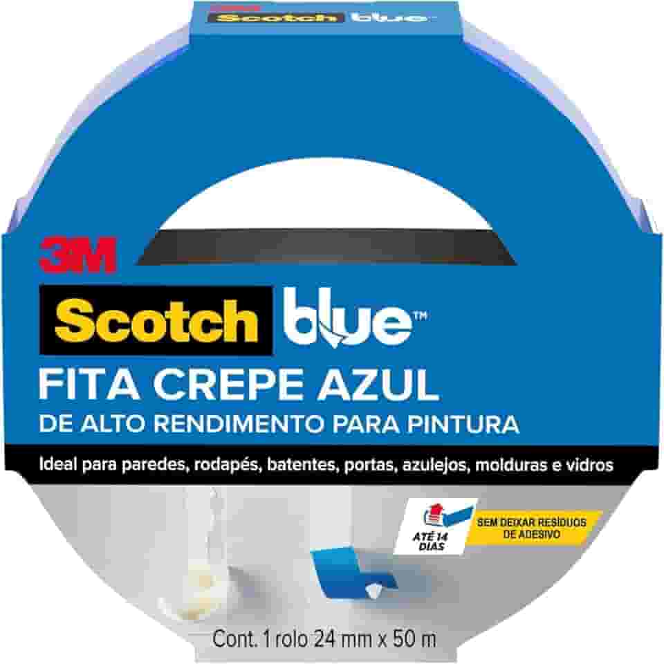 ScotchBlue, 3M, Fita Crepe Profissional, 24mm x 50m