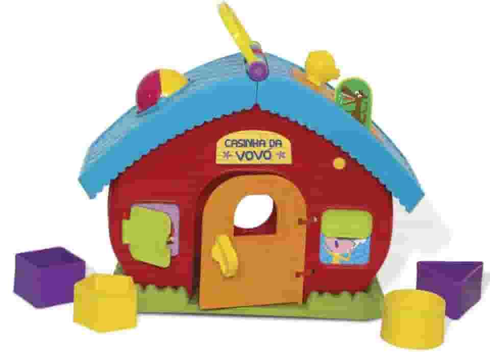 Brinquedo Educativo Casinha da Vovo Encaixe Formas, Elka, Sortido, Tamanho Único